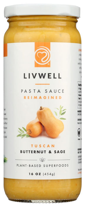 LIVWELL FOODS: Tuscan Butternut and Sage Sauce, 16 oz