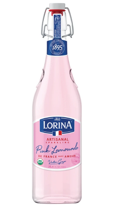 LORINA: Artisanal Sparkling Pink Lemonade, 25.4 fo