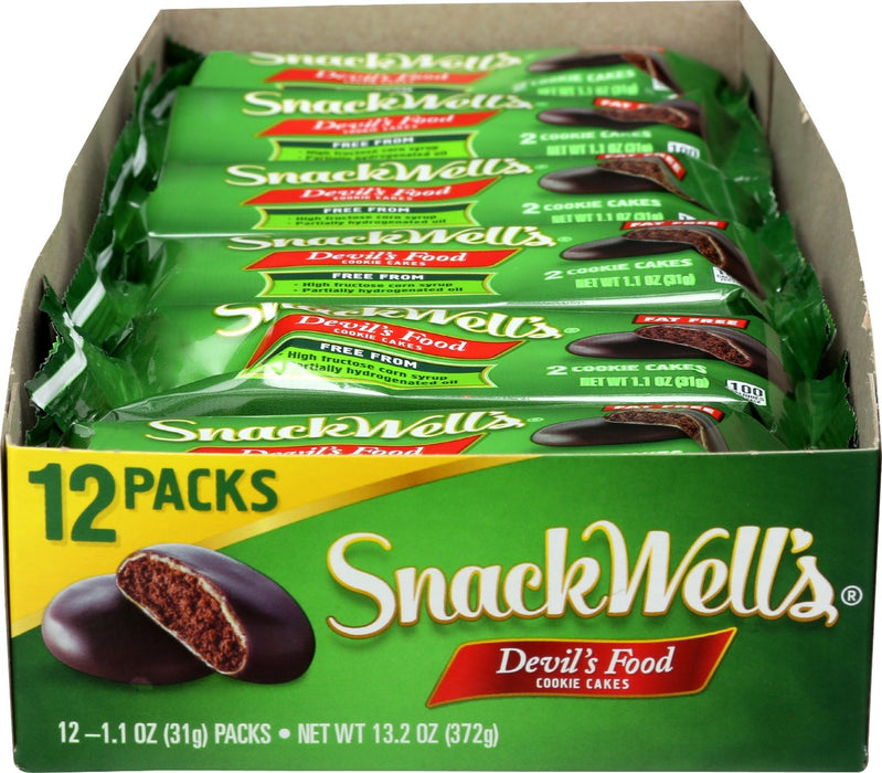 SNACKWELLS: Cake 2Pk Devils Food, 13.2 oz