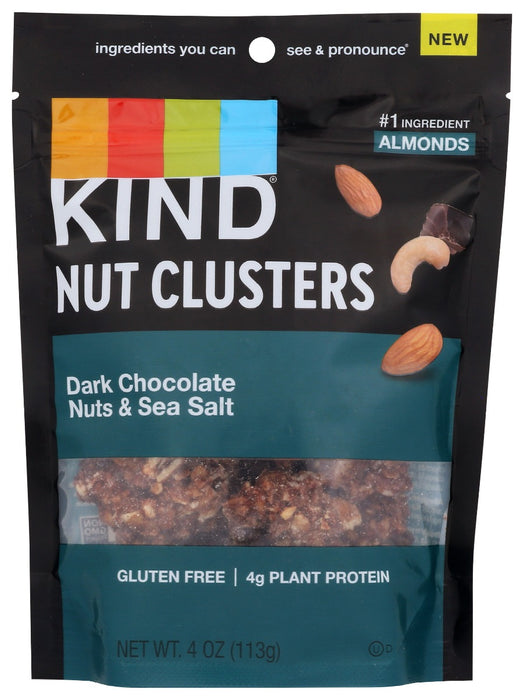 KIND: Cluster Drk Choc Nut Sslt, 4 oz