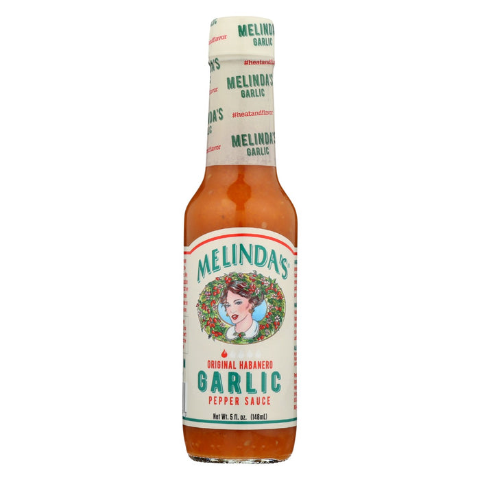 MELINDAS: Garlic Habanero Hot Sauce, 5 oz