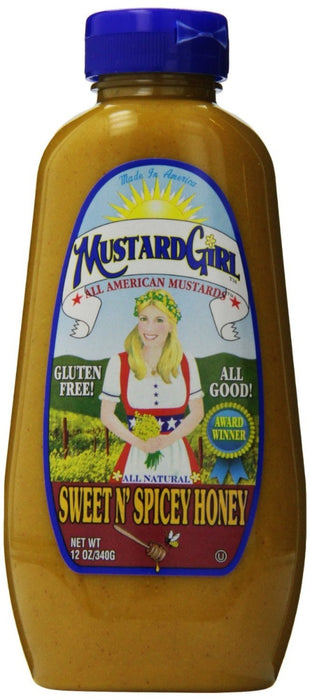 MUSTARD GIRL: Sweet N Spicy Honey Mustard, 12 oz