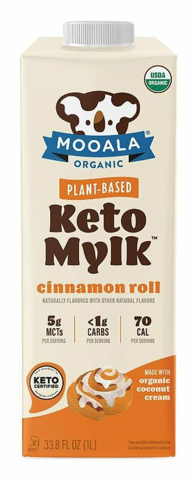MOOALA: Organic Keto Mylk Cinnamon Roll, 33.8 fo