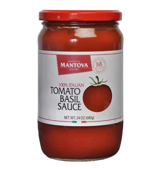 MANTOVA: Tomato Basil Sauce, 24 oz