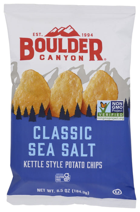 BOULDER CANYON: Classic Sea Salt Potato Chips, 6.5 oz