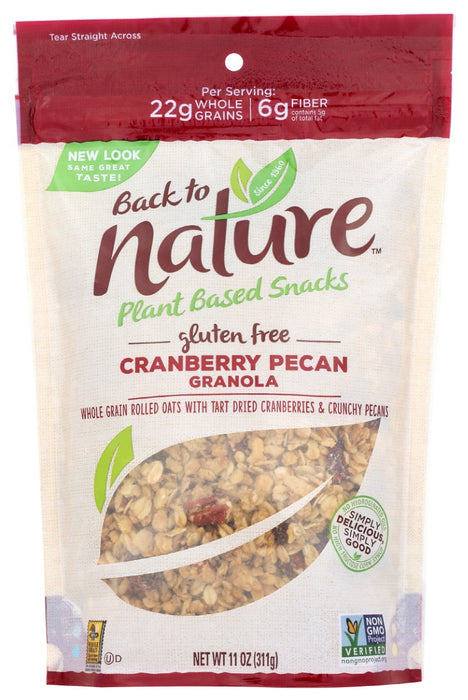 BACK TO NATURE: Cranberry Pecan Granola, 11 oz