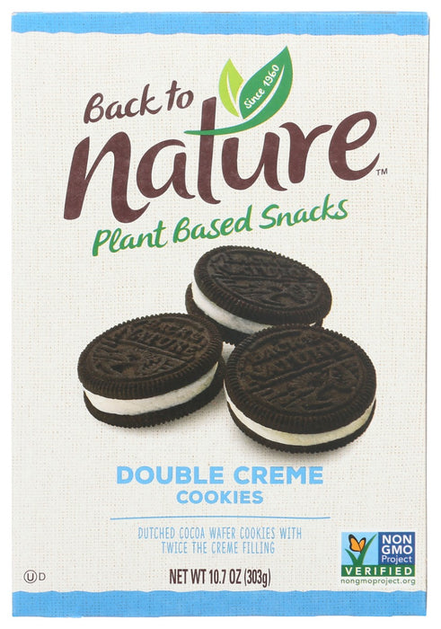 BACK TO NATURE: Double Classic Creme Cookies, 10.7 oz