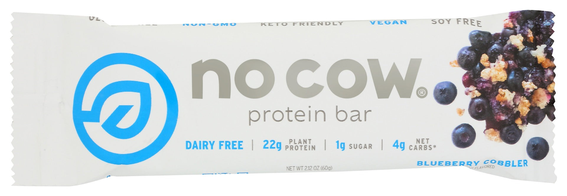 NO COW BAR: Blueberry Cobbler Protein Bar, 2.12 oz