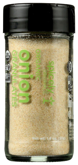 SPICELY ORGANICS: Organic Onion Granulates Jar, 1.8 oz