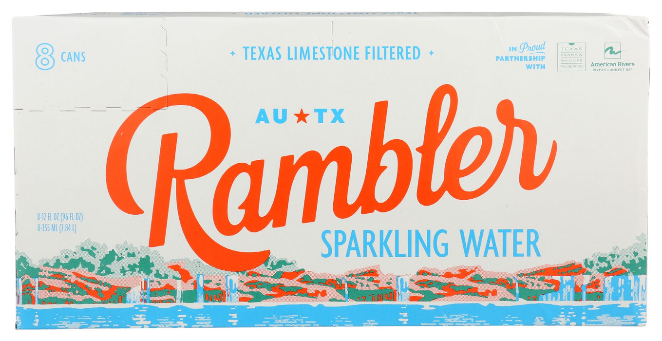 RAMBLER: Original Sparkling Water 8Pk, 96 fo