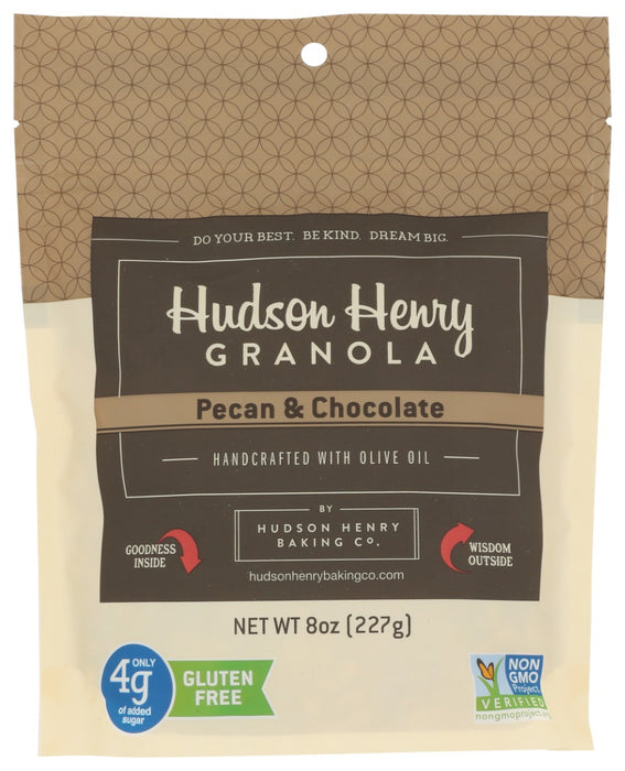 HUDSON HENRY GRANOLA: Pecan and Chocolate Granola, 8 oz