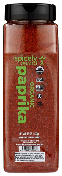 SPICELY ORGANICS: Organic Paprika, 16 oz