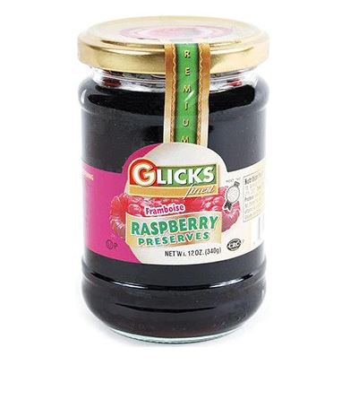 GLICKS: Raspberry Preserves, 31 oz