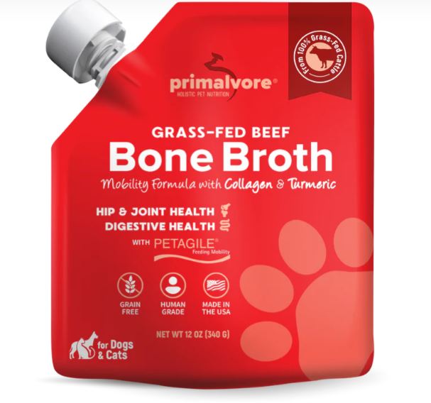 PRIMALVORE: Grass Fed Beef Bone Broth, 12 oz