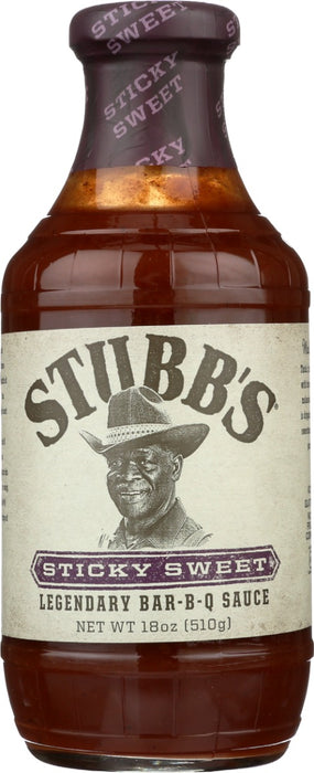 STUBBS: Sticky Sweet Barbecue Sauce, 18 oz