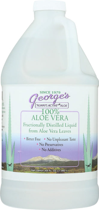 GEORGES: Aloe Vera Distilled Liquid, 64 oz
