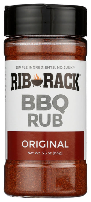 RIB RACK: Original BBQ Rub Seasoning, 5.5 oz