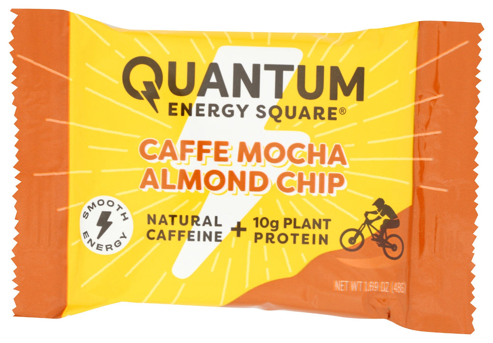 QUANTUM ENERGY SQUARES: Caffe Mocha Almond Chip Bar, 1.69 oz