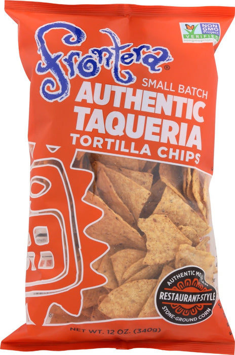 FRONTERA: Authentic Taqueria Style Tortilla Chips, 12 oz