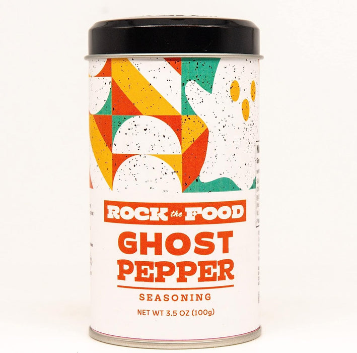 ROCK THE FOOD: Ghost Pepper Seasoning Shaker, 3.5 oz