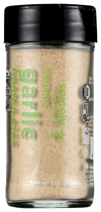 SPICELY ORGANICS: Organic Garlic Granulates Jar, 2 oz