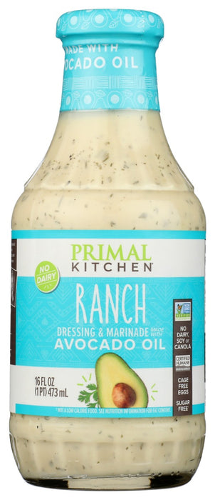 PRIMAL KITCHEN: Made With Avocado Oil Ranch Dressing, 16 fo
