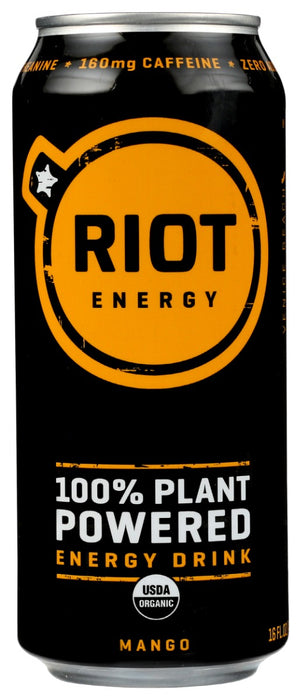 RIOT ENERGY: Mango Energy Drink, 16 fo