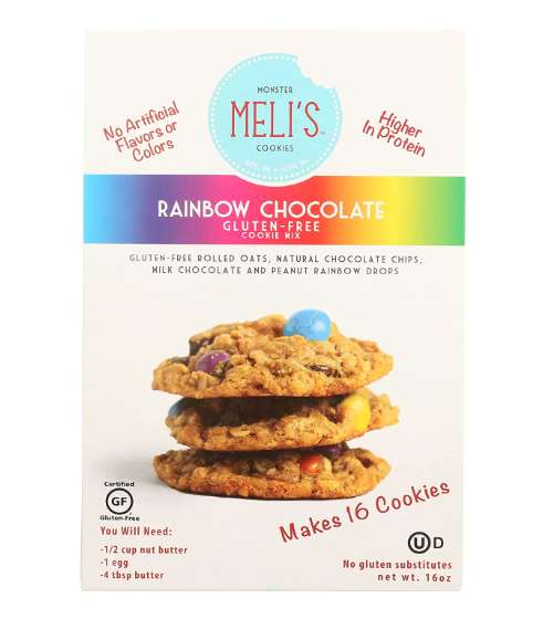 MELIS COOKIES: Rainbow Chocolate Cookie Mix, 16 oz