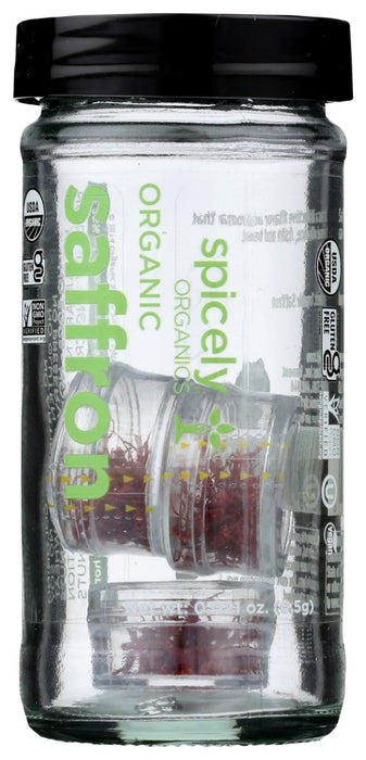 SPICELY ORGANICS: Organic Saffron Jar, 0.021 oz