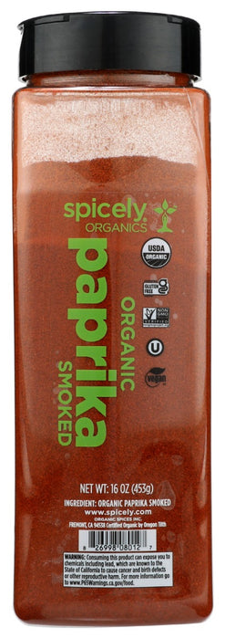 SPICELY ORGANICS: Organic Paprika Smoked, 16 oz