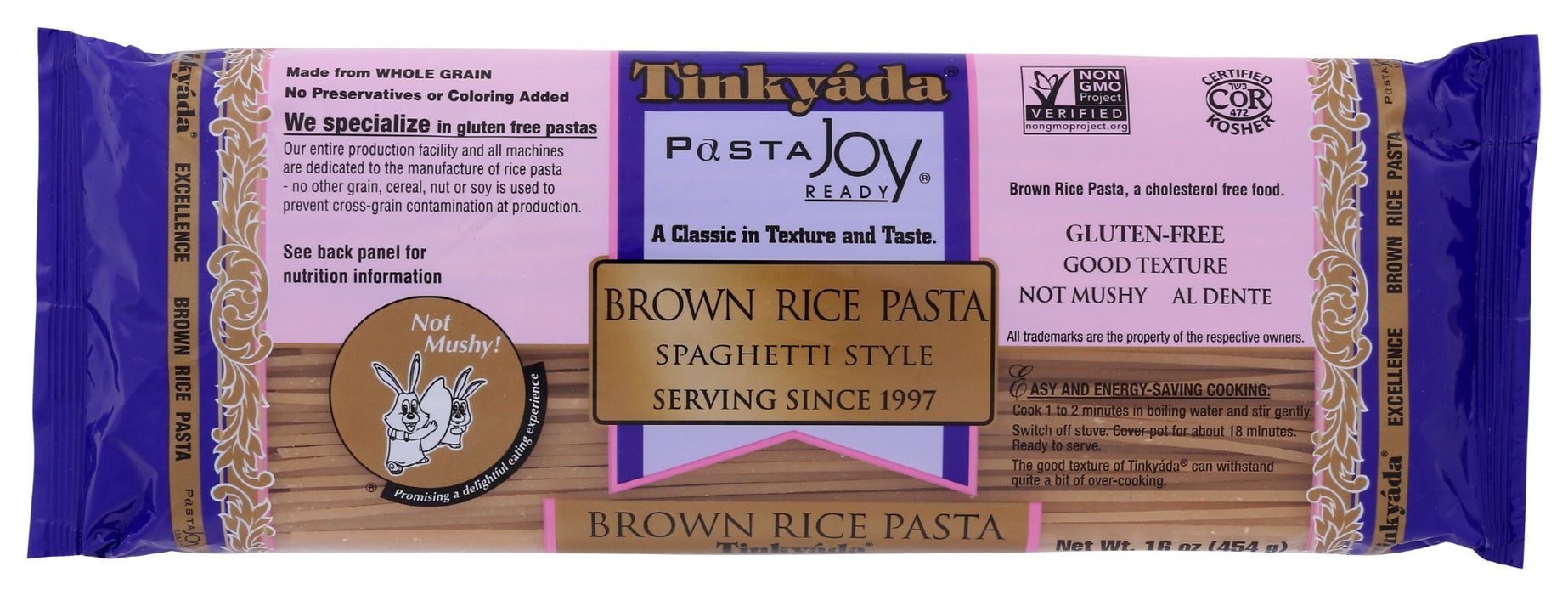 TINKYADA: Brown Rice Spaghetti Style, 16 oz