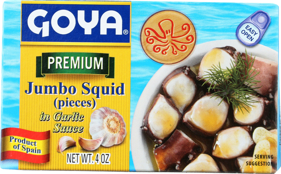 GOYA: Jumbo Squid In Garlic Sauce, 4 oz