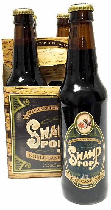 SWAMP POP: Noble Cane Cola Soda 4pk, 48 fo
