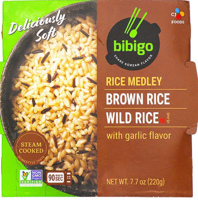 BIBIGO: Rice Brown And Wild, 7.7 OZ