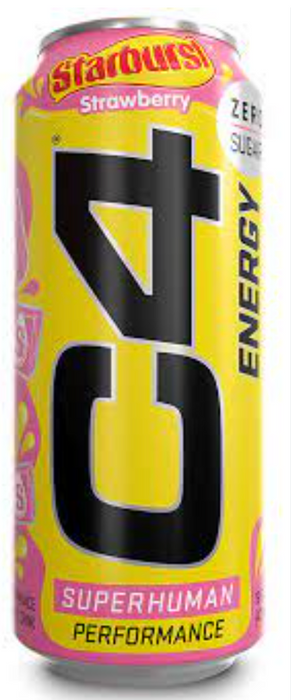 C4: Drink Enrgy Drnk Strbrst Strw, 16 OZ