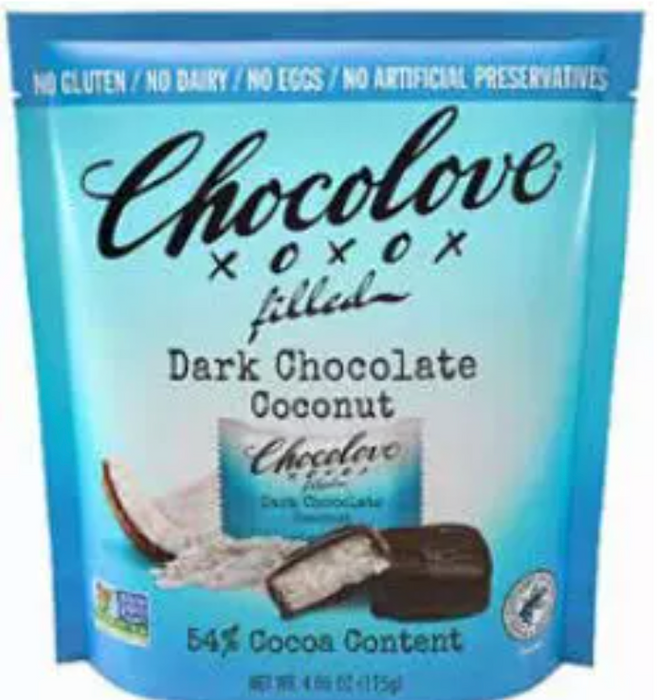 CHOCOLOVE: Coconut Bites Pouch, 3.5 oz