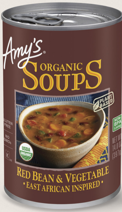 AMYS: Soup Red Bean Vegetable, 14 oz
