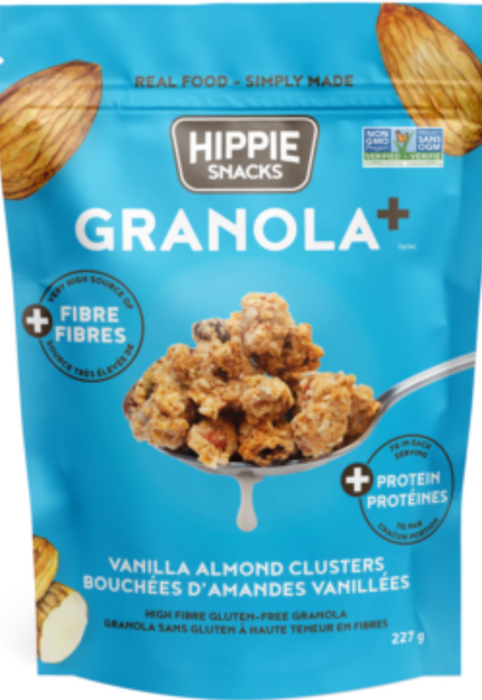 HIPPIE SNACKS: Granola Vanilla Almond, 8 oz