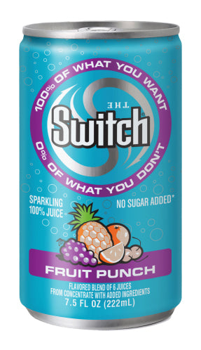 THE SWITCH: Sparkling Juice, Fruit Punch, 7.5 fo