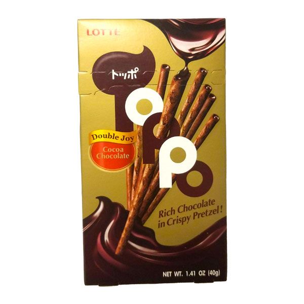LOTTE: Toppo Pretzel Sticks Cocoa Chocolate, 1.41 oz