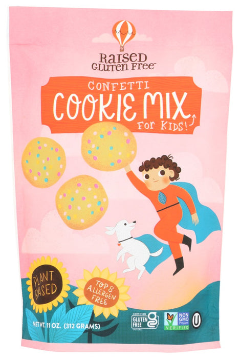 RAISED GLUTEN FREE: Confetti Cookie Mix, 11 oz
