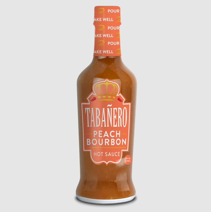 TABANERO: Peach Bourbon Hot Sauce, 5 fo