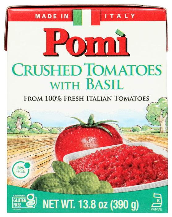 POMI: Crushed Tomatoes with Basil, 13.8 oz