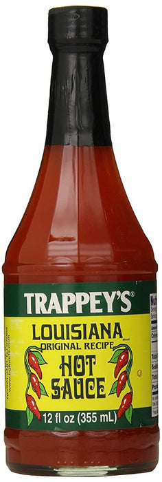 TRAPPEYS: Louisiana Hot Sauce, 12 oz