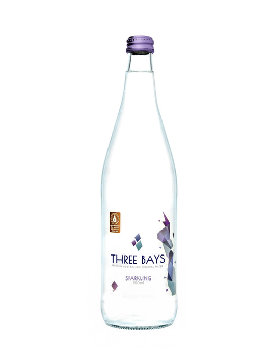 THREE BAYS MINERAL WATER: Sparkling Mineral Water, 25 fo