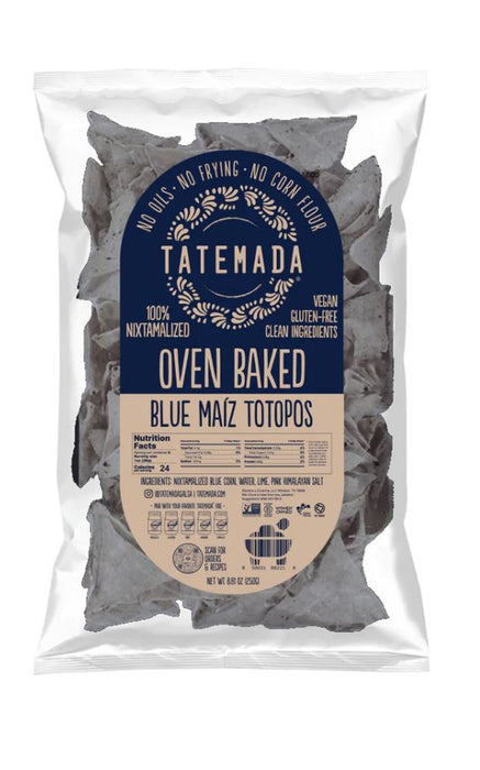 TATEMADA: Blue Oven Baked Maiz Totopos, 250 gm