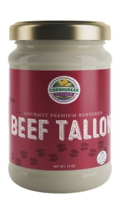 CORNHUSKER KITCHEN: Gourmet Premium Rendered Beef Tallow, 14 oz