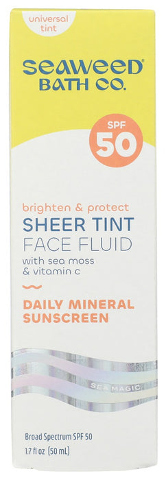 SEAWEED BATH COMPANY: Sheer Tint Face Fluid SPF 50, 1.7 fo