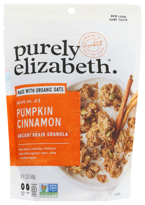PURELY ELIZABETH: Pumpkin Cinnamon Ancient Grain Granola, 12 oz