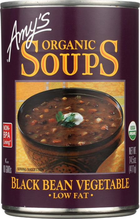 AMYS: Organic Black Bean Vegetable Soup, 14.5 oz